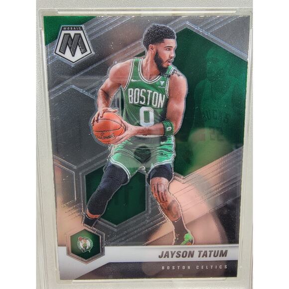2020-21 Panini Mosaic - Silver Prizm #107 Jayson Tatum CCG 8.5 - Picture 5 of 5